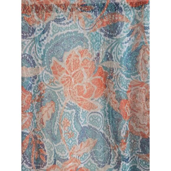 Ruby Rd. Sheer Floral Patterned Cardigan Size S - Picture 4 of 5